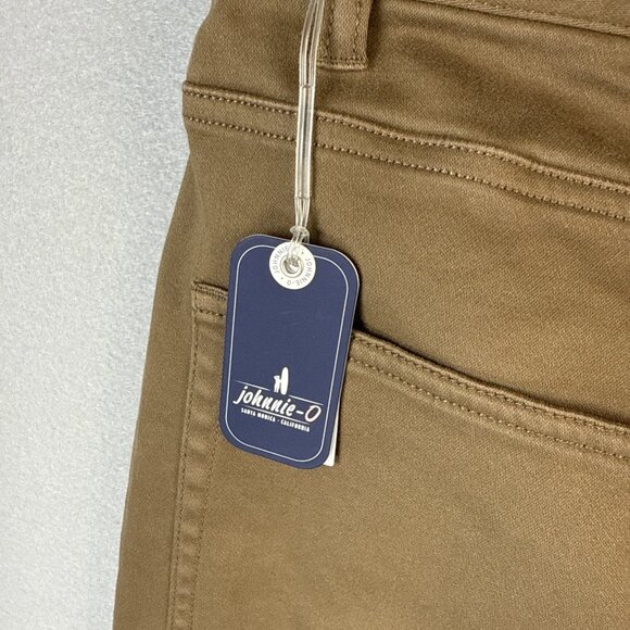 NWT Johnnie O Terry Pants Men's 35 x 34 Brown Khaki Stretch 5 Pocket MSRP $178 - Picture 10 of 11